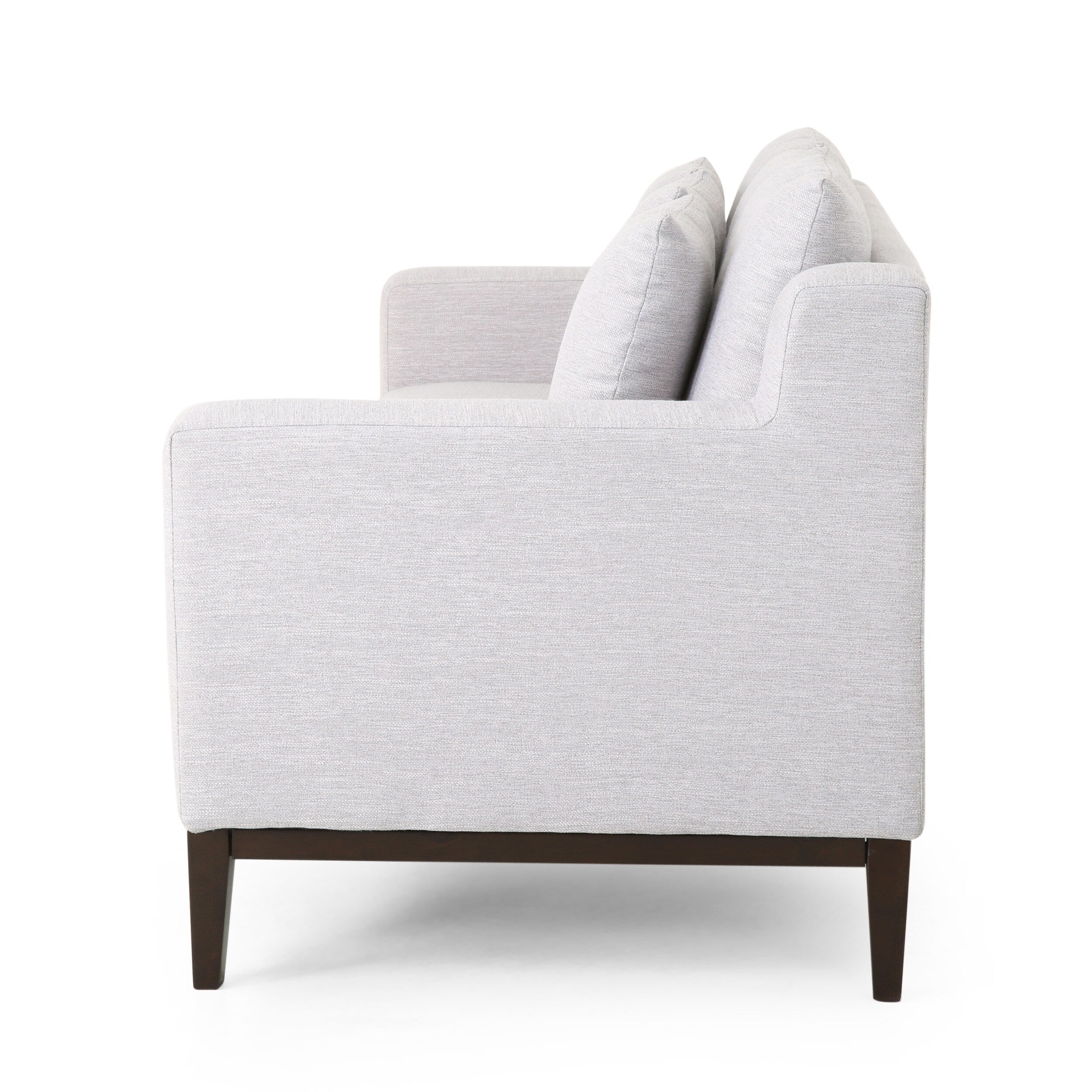 3-seater Sofa with Wood Legs and Matching Pillows