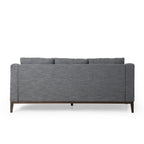 3-seater Sofa with Wood Legs and Matching Pillows