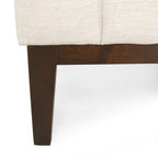 3-seater Sofa with Wood Legs and Matching Pillows
