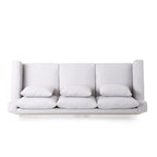 3-seater Sofa with Wood Legs and Matching Pillows