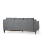 3-seater Sofa with Wood Legs and Matching Pillows