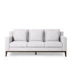 3-seater Sofa with Wood Legs and Matching Pillows