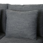 3-seater Sofa with Wood Legs and Matching Pillows