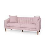 3-seater Sofa with Wood Legs and Pillows