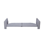 3-seater Sofa with Wood Legs and Pillows