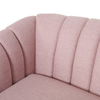3-seater Sofa with Wood Legs and Pillows
