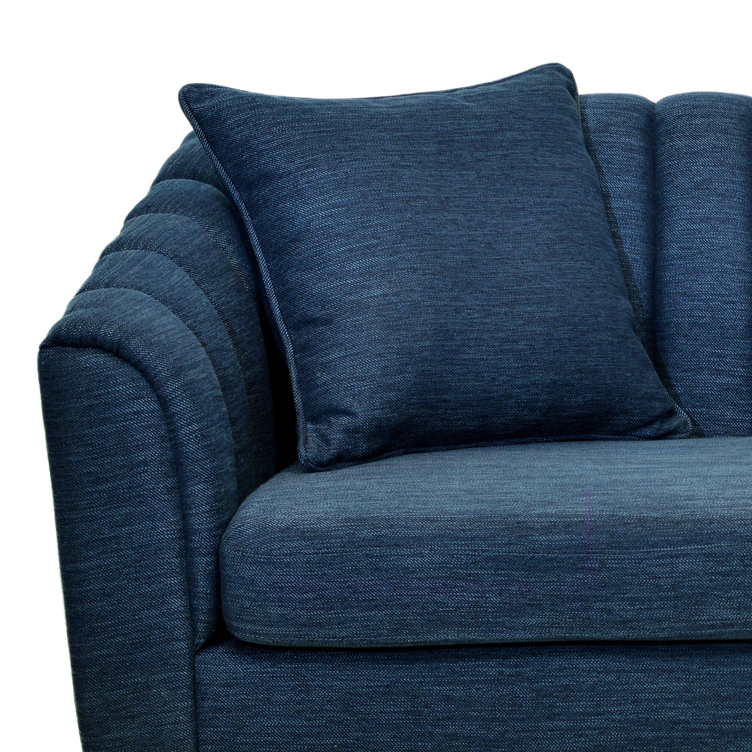 3-seater Sofa with Wood Legs and Pillows