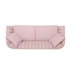 3-seater Sofa with Wood Legs and Pillows