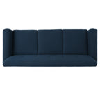3-seater Sofa with Wood Legs and Plywood Frame