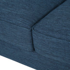 3-seater Sofa with Wood Legs and Tufted Back