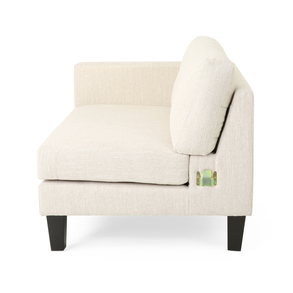 3-seater Sofa with Wood Legs and Two Pillows