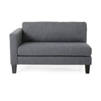 3-seater Sofa with Wood Legs and Two Pillows