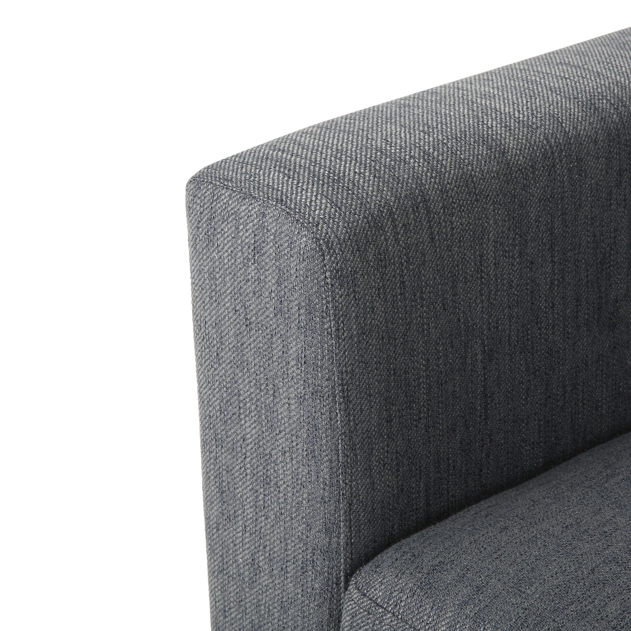 3-seater Sofa with Wood Legs and Two Pillows