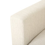 3-seater Sofa with Wood Legs and Two Pillows