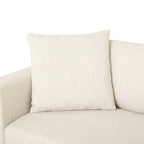 3-seater Sofa with Wood Legs and Two Pillows