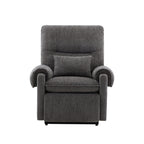 30 Power Lift Assist Recliner Arm Chair Steel Gray Chenille