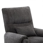 30 Power Lift Assist Recliner Arm Chair Steel Gray Chenille