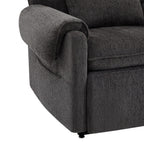 30 Power Lift Assist Recliner Arm Chair Steel Gray Chenille