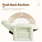 31.25 Push Back Recliner Armchair Upholstered