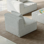 31.5 Foam 1-Seater Sofa Cloud Couch-Style Sectional - Plush Modular Design, No Assembly Required