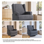 31'' W Manual Glider Swivel Glider Rocker Recliner Nursery Set of 2