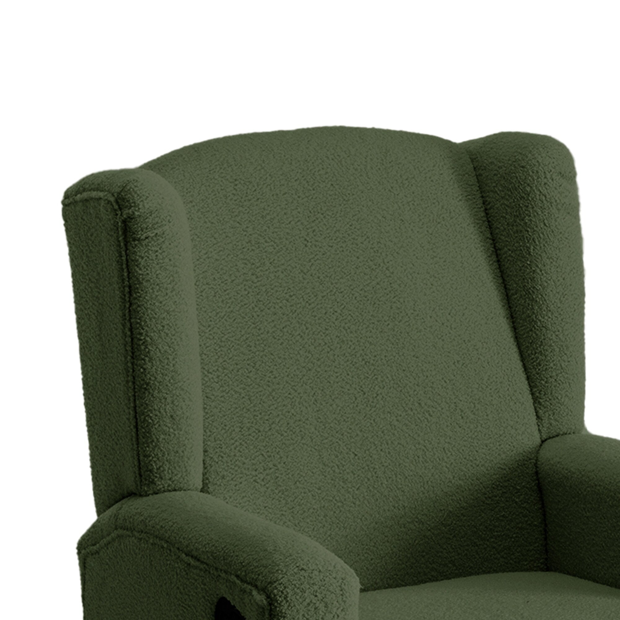 31'' W Wingback Manual Glider Swivel Rocker Recliner Nursery Chair