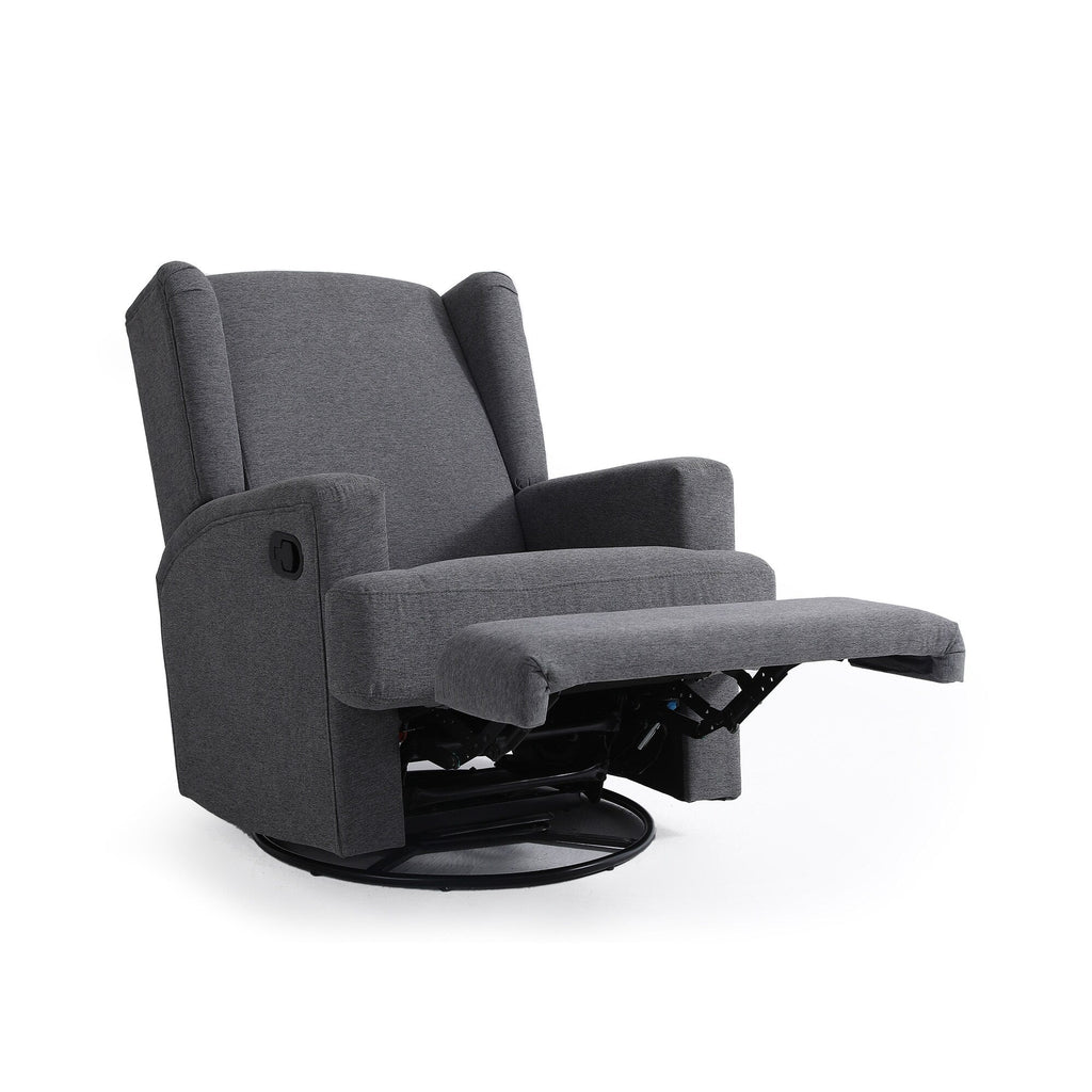 31'' W Wingback Manual Glider Swivel Rocker Recliner Nursery Chair