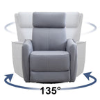 32.3'' Wide Power Swivel Rocker Recliner Chairwith USB Ports