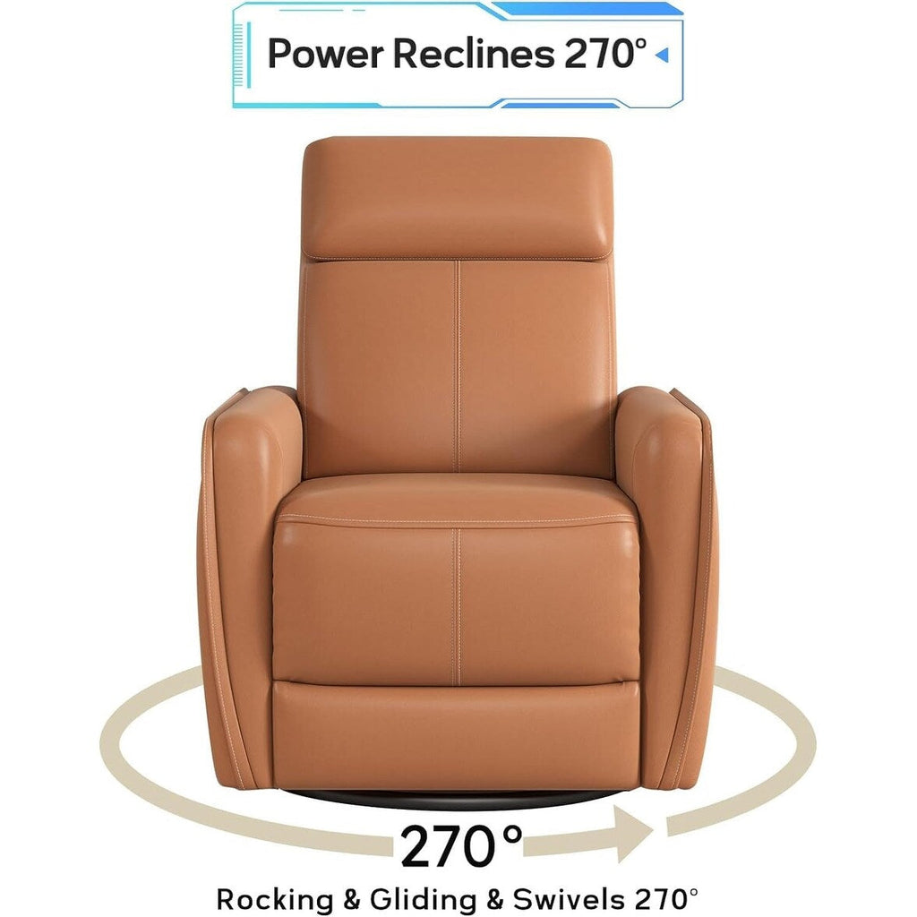32.3'' Wide Power Swivel Rocker Recliner Chairwith USB Ports