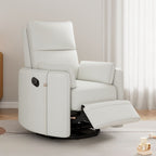 32 Nursing Rocker Recliner,Swivel Glider with 2 Pillows,Comfort Chair