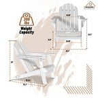 34.5 in. 5-Piece Metal Patio Fire Pit Set, Fire Pit Table and Adirondack Chairs with Cup Holder and Umbrella Holder