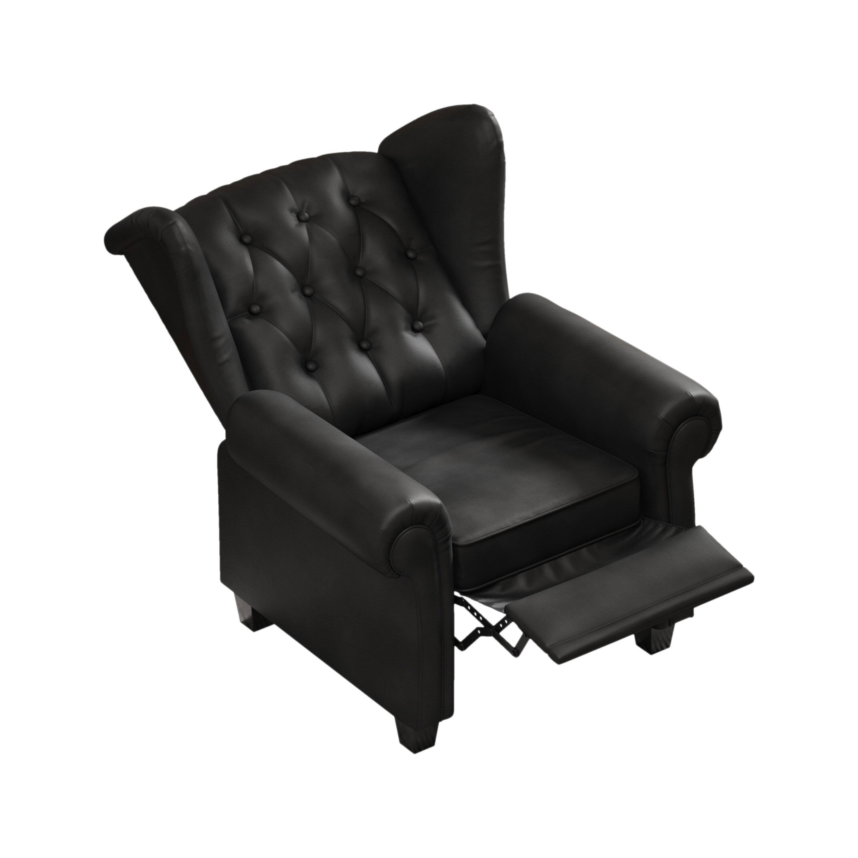 35.04 Adjustable Tufted Arm Chair with Sturdy Legs
