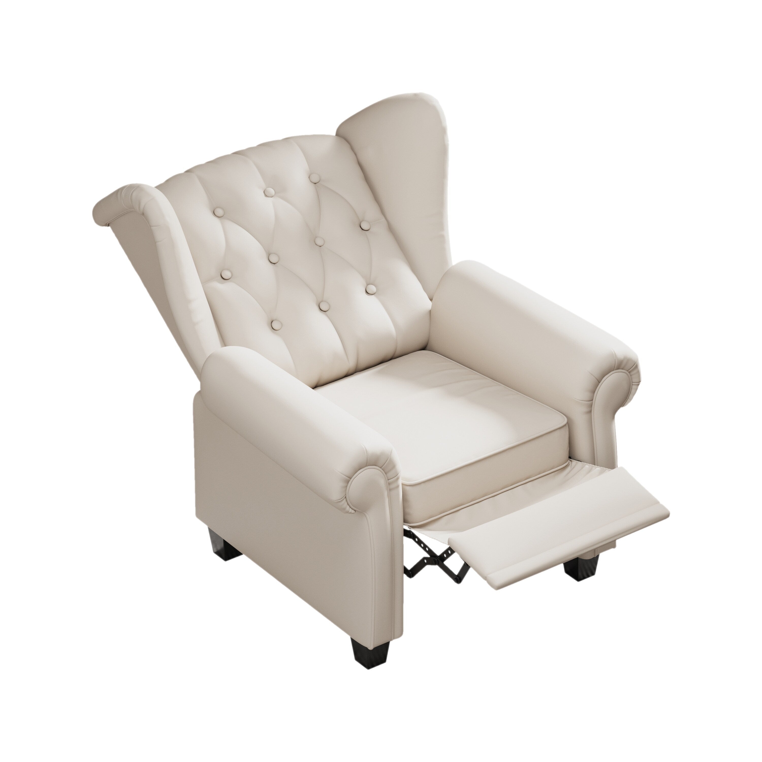 35.04 Adjustable Tufted Arm Chair with Sturdy Legs