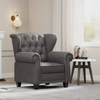 35.04 Adjustable Tufted Arm Chair with Sturdy Legs