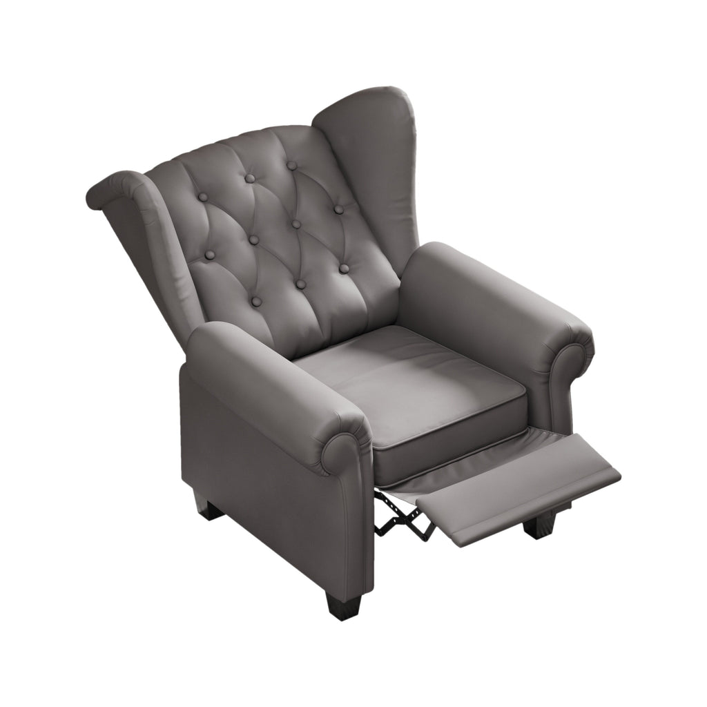 35.04 Adjustable Tufted Arm Chair with Sturdy Legs