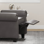 35.04 Adjustable Tufted Arm Chair with Sturdy Legs