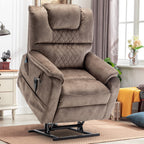 35.5W Dual Electric Power Lift Recliner,MassageHeat,180 degrees