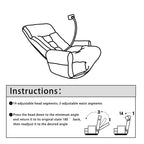 360 Degree Rotatable Sofa Chair Adjustable Lounge Chair Foldable Game Chair Recliner with Phone Holder