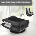 360-Degree Swivel Gaming Floor Chair with Foldable Adjustable Backrest