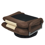 360-Degree Swivel Gaming Floor Chair with Foldable Adjustable Backrest
