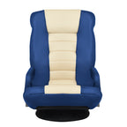 360-Degree Swivel Gaming Floor Chair with Foldable Adjustable Backrest