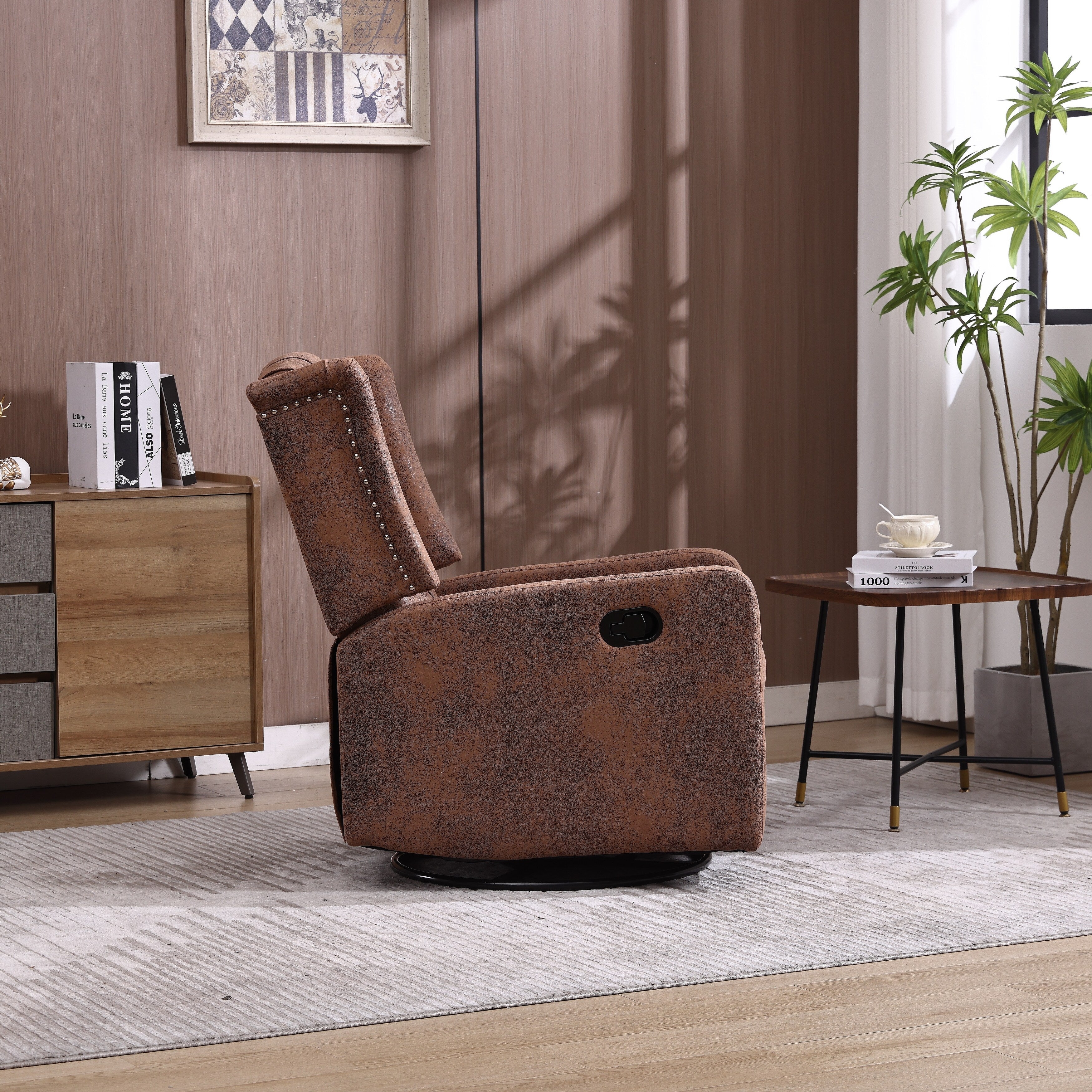 360 Degree Swivel Nursery Rocking Recliner Chair