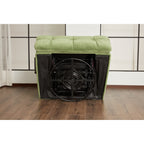 360 Swivel Recliner Upholstery Fabric Glider Rocker Recliner Single Lazy Sofa with Lumbar Support for Living Room