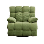 360 Swivel Recliner Upholstery Fabric Glider Rocker Recliner Single Lazy Sofa with Lumbar Support for Living Room