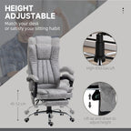 360 swivel Massage Office Chair High Back Recliner Chair with Lumbar Heating, Adjustable Recline and Extendable Footrest