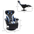 360Â° Rotation Gaming Chair Racing Style Computer Recliner Ergonomic Office Chair with Lumbar Support, Footrest and Cup Holder