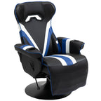 360Â° Rotation Gaming Chair Racing Style Computer Recliner Ergonomic Office Chair with Lumbar Support, Footrest and Cup Holder