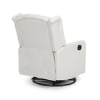 360° Rotation Lounge Chair with Classic Style for Living Room or Bedroom, Lever-Control Recliner for Reading & Relaxation