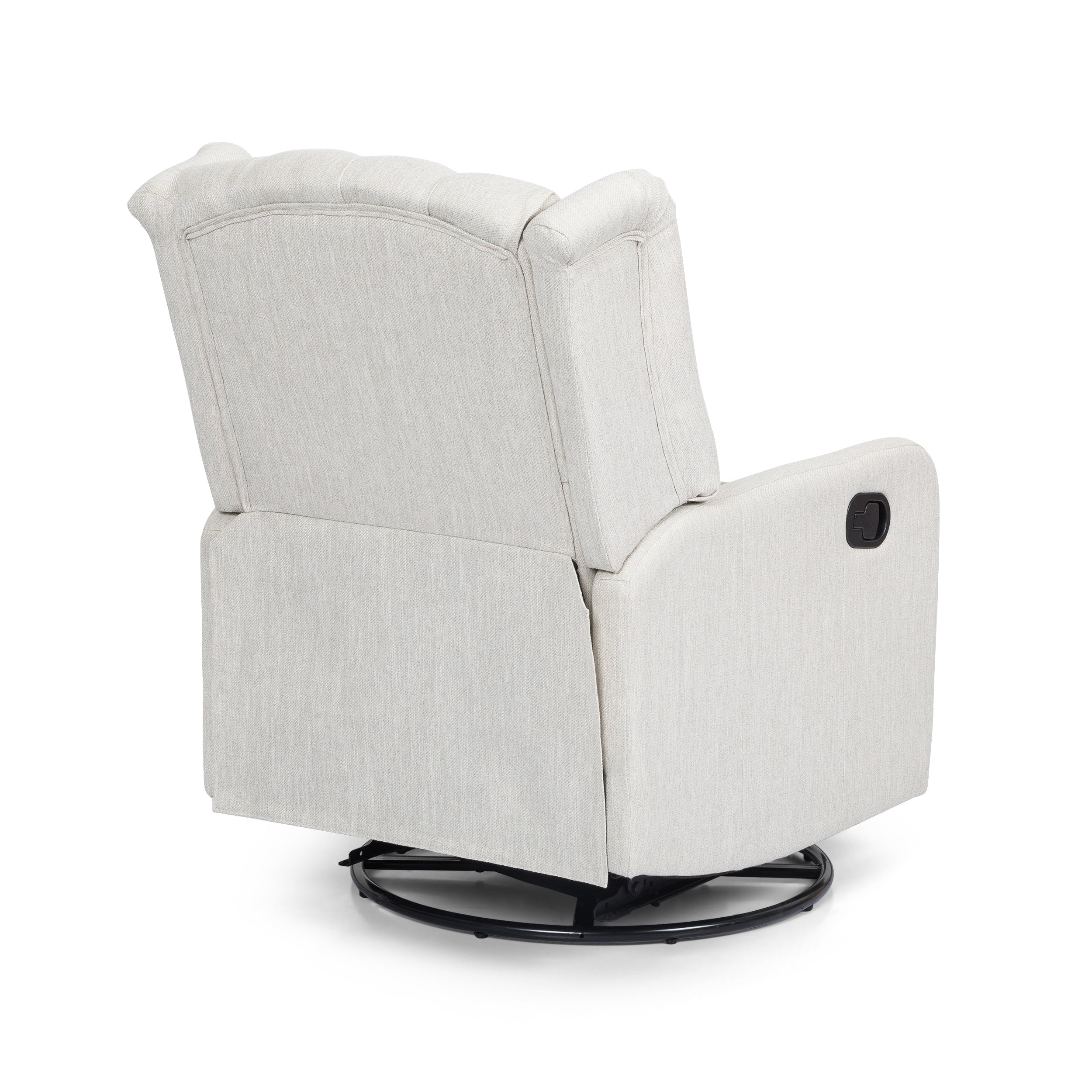 360° Rotation Lounge Chair with Classic Style for Living Room or Bedroom, Lever-Control Recliner for Reading & Relaxation