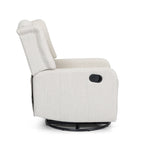 360° Rotation Lounge Chair with Classic Style for Living Room or Bedroom, Lever-Control Recliner for Reading & Relaxation